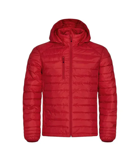 Mens Hudson Padded Jacket Red Clique