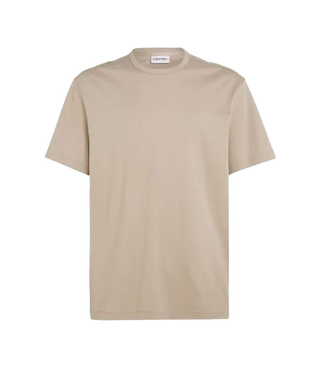 Mens Mercerised Cotton T-shirt Grey Calvin Klein-1