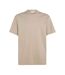Mens Mercerised Cotton T-shirt Grey Calvin Klein-1