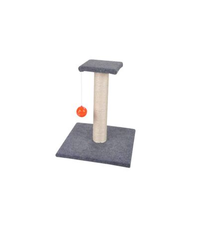 Arbre à Chat avec Jouet 1 Plateforme 37cm Gris