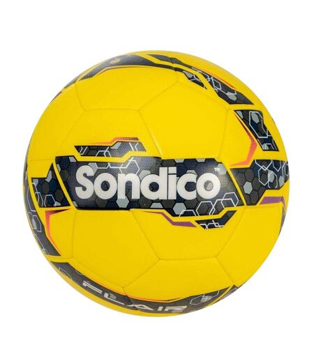 Ballon De Foot Flair Taille 5 Jaune Noir Sondico