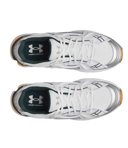 Mens Sola Trainers White Green Gold Under Armour