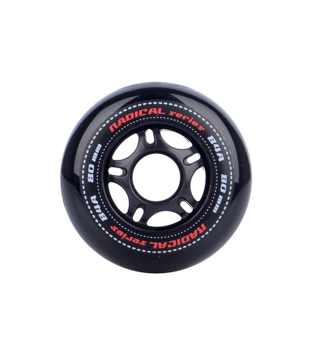 Roues De Patins À Roulettes Radical 80 Mm Blanc Noir Tempish-2