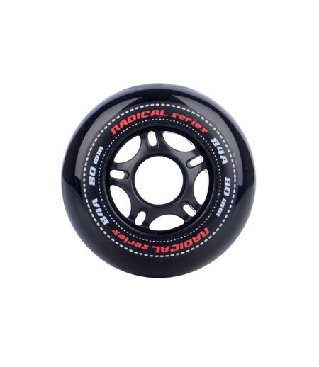 Roues De Patins À Roulettes Radical 80 Mm Blanc Noir Tempish