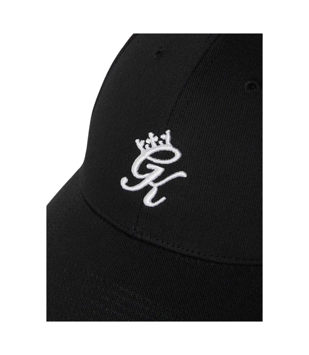 Fundamental Embroidered Logo Baseball Cap Black Gym King-3