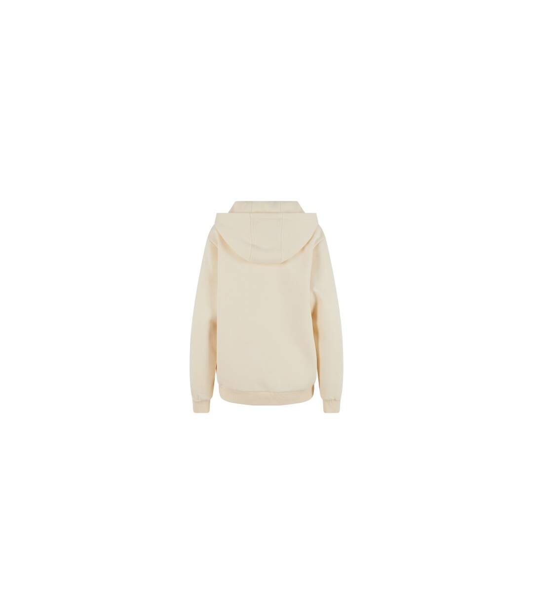 Sweat À Capuche Duveteux Femmes/ladies Sable Blanc Build Your Brand-3