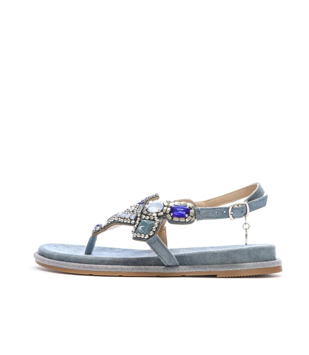 Sandales bleu à bijoux femme xti 144017-1