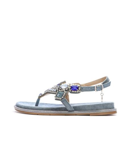 Sandales bleu à bijoux femme xti 144017