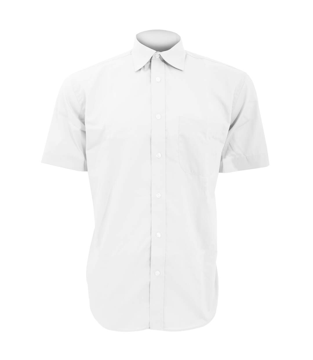 Chemise à manches courtes homme blanc Kustom Kit-1