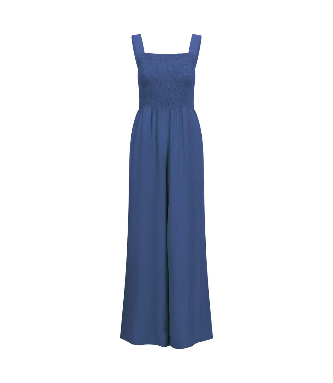 Womens/ladies Cove Full Length Sleeveless Casual Jumpsuit Coastal Blue Trespass-1