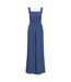 Womens/ladies Cove Full Length Sleeveless Casual Jumpsuit Coastal Blue Trespass-1