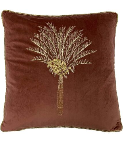 Furn Palm Tree Cushion Cover (Brown)
