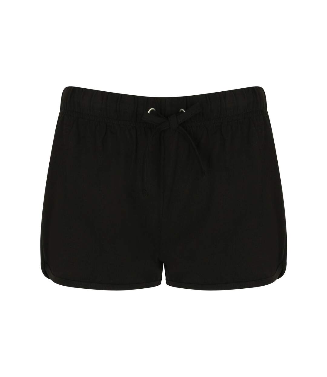 Short de sport rétro femme noir/noir Skinni Fit-1