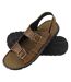 Dunlop - Sandales d'été en cuir pour homme, idéales pour la plage et la marche-2