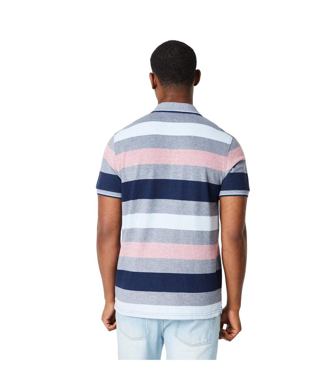 Polo barbados homme rose Maine