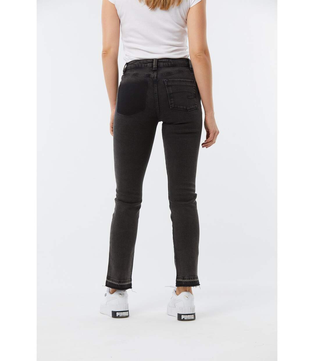 Jean femme LC161 L32 Noir stoned shadow-2