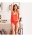 Top orange Culottée-4