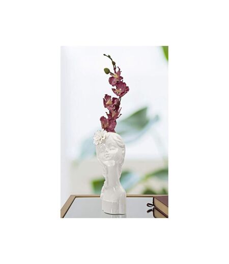 Vase Déco en Porcelaine Young Lady 24cm Blanc