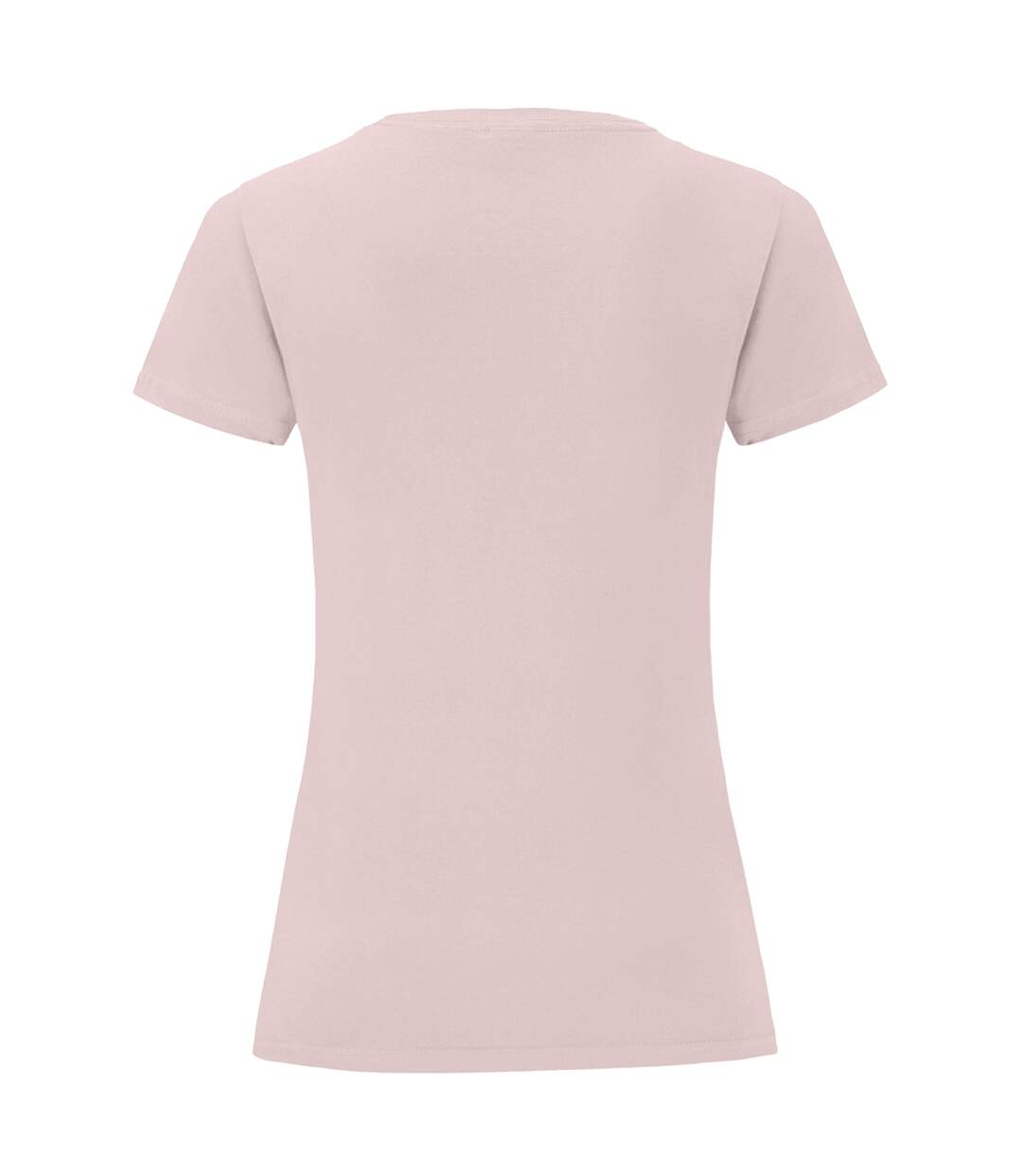 T-shirt iconic femme rose pâle Fruit of the Loom