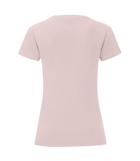 Fruit Of The Loom - T-shirt manches courtes ICONIC - Femme (Rose pâle) - UTBC4777