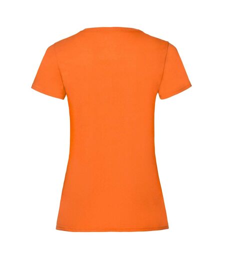 Womens/ladies Lady Fit T-shirt Orange Fruit Of The Loom