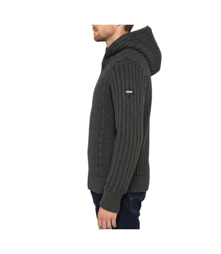 Veste en sherpa zippé grisehomme schott plenzo