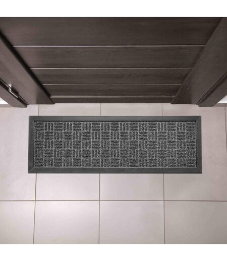 Tapis d'Entrée Grattoir Jason 25x75cm Noir