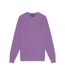 Mens crew neck long-sleeved sweatshirt card purple Lyle & Scott