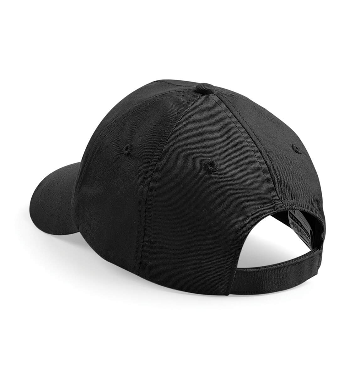 Casquette de baseball 100% coton adulte unisexe noir Beechfield-2