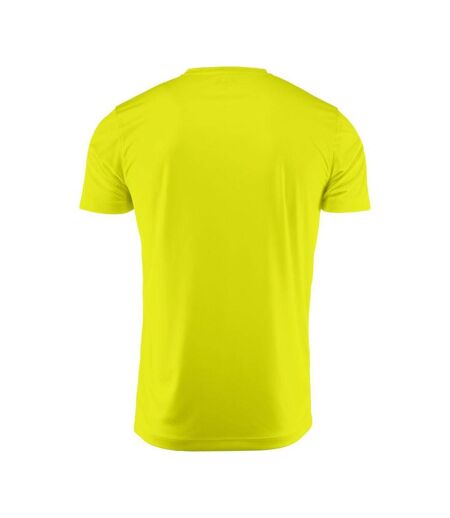 T-shirt Run Homme Jaune Vif Printer RED