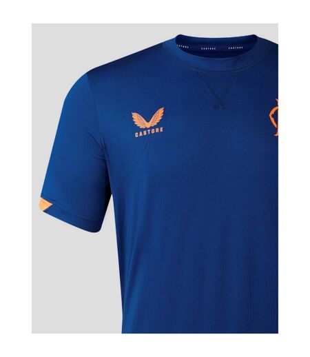 T-shirt Voyage Motif/style Rangers Fc 2023/2024 Homme Bleu Castore