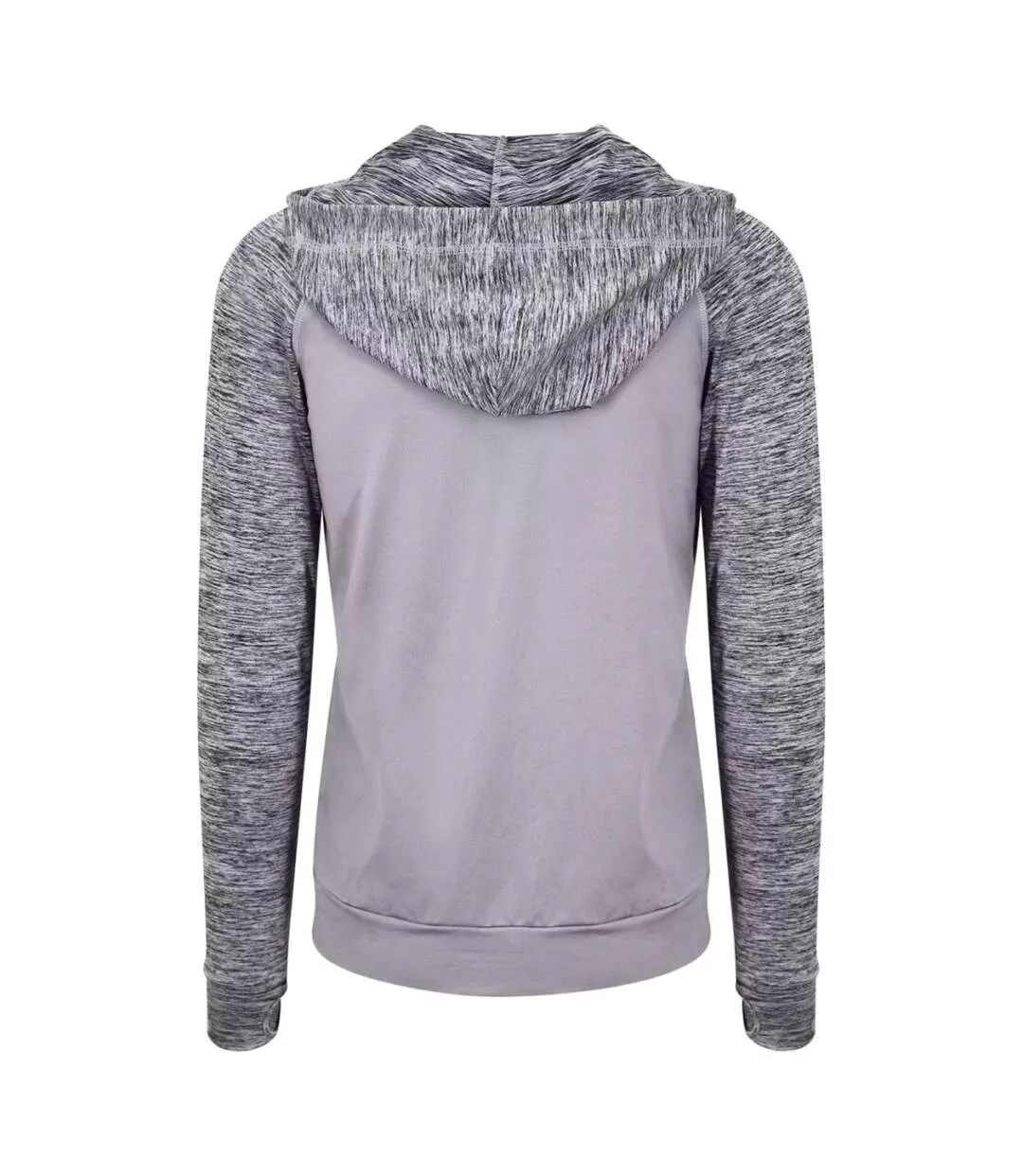 Veste À Capuche Motif/style Contrasté Homme Gris Gris Chiné Just Cool-2