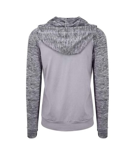 Veste À Capuche Motif/style Contrasté Homme Gris Gris Chiné Just Cool
