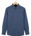 CHALLENGER BUCAREST2 — Chemise à carreaux manches longues flanelle bleu : le confort chaud au style classique-5