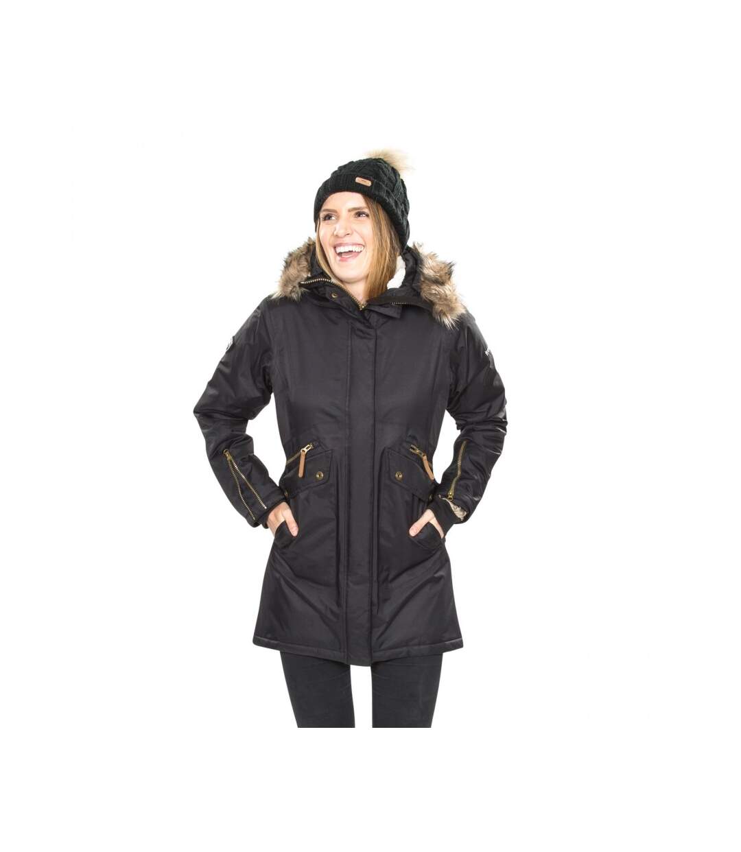 Parka Imperméable Eternally Femme Noir Trespass-1