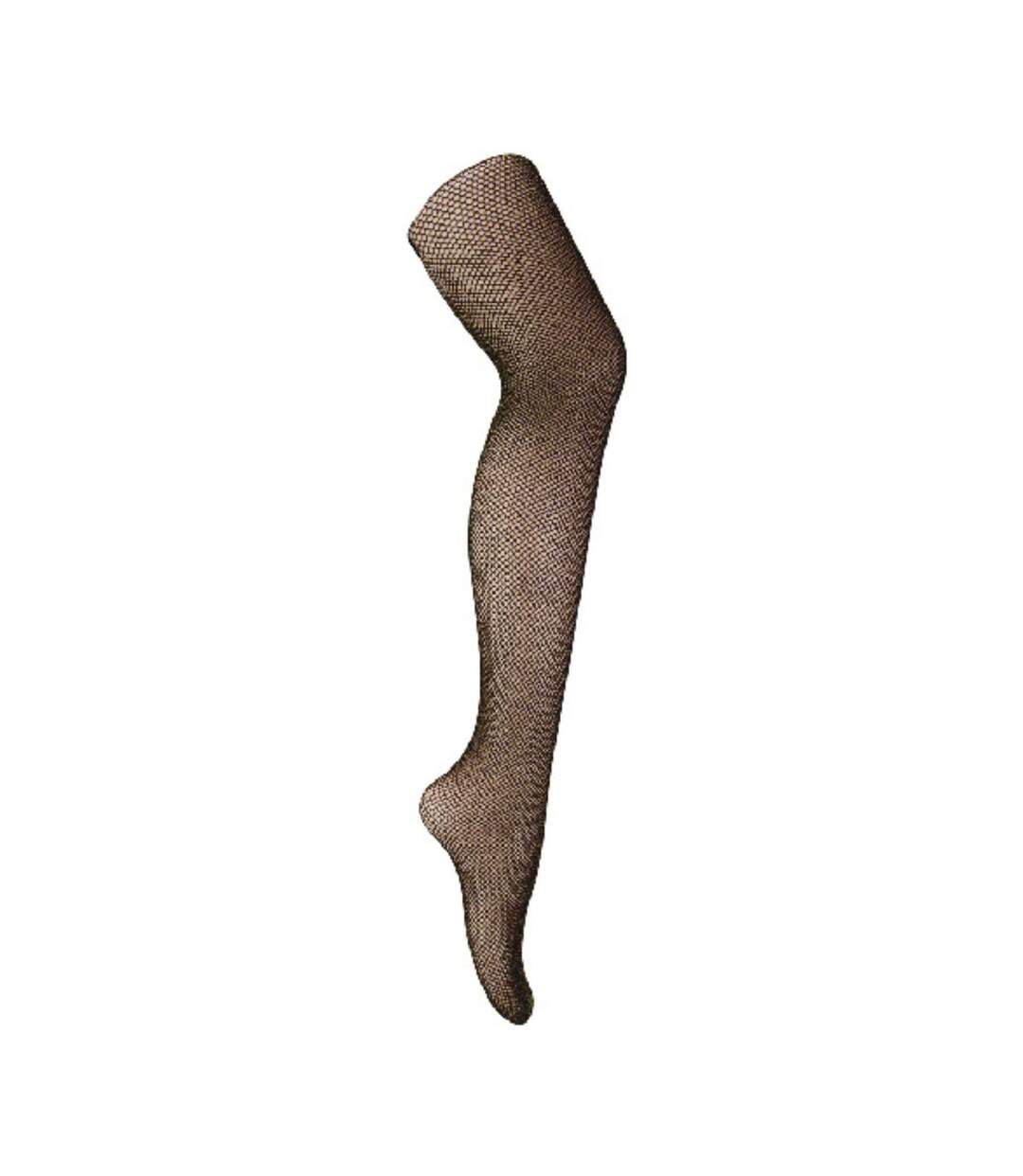 Collants résille taille haute pour femme avec paillettes-1