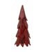 Sapin de Noël en Bois Pieces 70cm Rouge-1