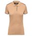 Polo professionnel DayToDay pour femme - WK271 - beige camel et noir