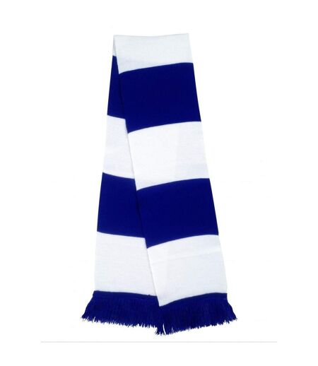 Echarpe Épaisse Thermique Tricotée Homme Taille Unique Blanc Bleu Roi Result