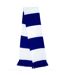 Echarpe Épaisse Thermique Tricotée Homme Taille Unique Blanc Bleu Roi Result-2