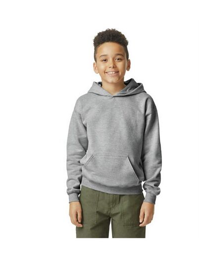 Sweat à capuche softstyle enfant gris Gildan