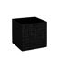 Boîte de Rangement Imprimé Tweed 31x31cm Noir-1