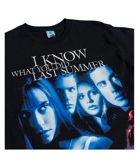 T-shirt Motif/style Poster Du Film Adulte Noir I Know What You Did Last Summer