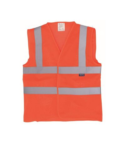 Mens Mesh Hi-vis Vest Orange Yoko