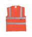 Mens Mesh Hi-vis Vest Orange Yoko-1