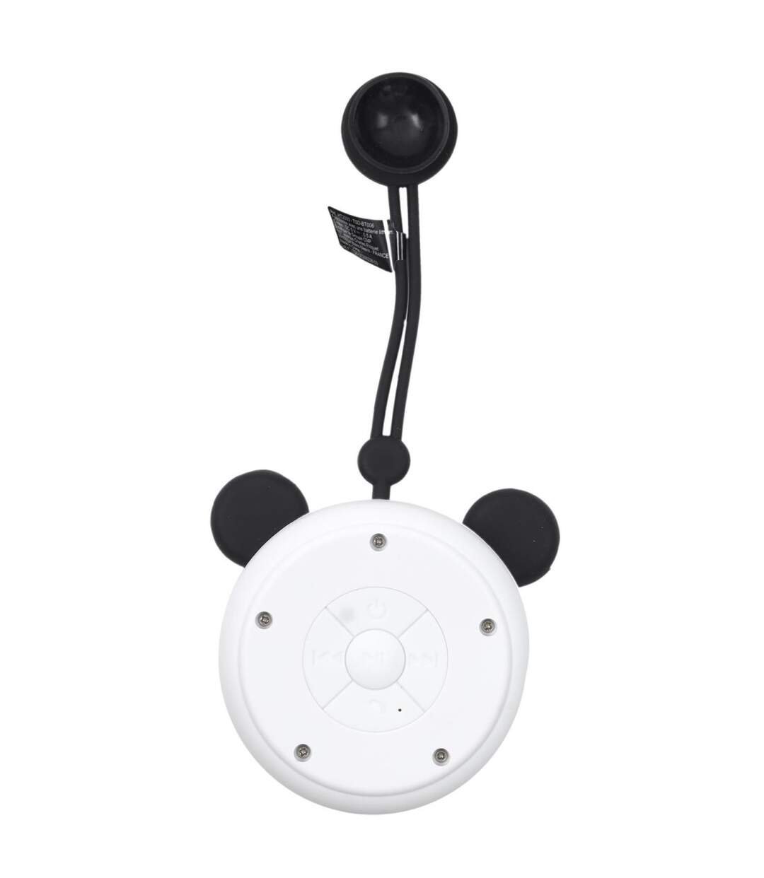 Enceinte Ventouse Waterproof Panda 22cm Blanc-3