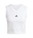 Débardeur Motif/style Court Femme Blanc Adidas-1