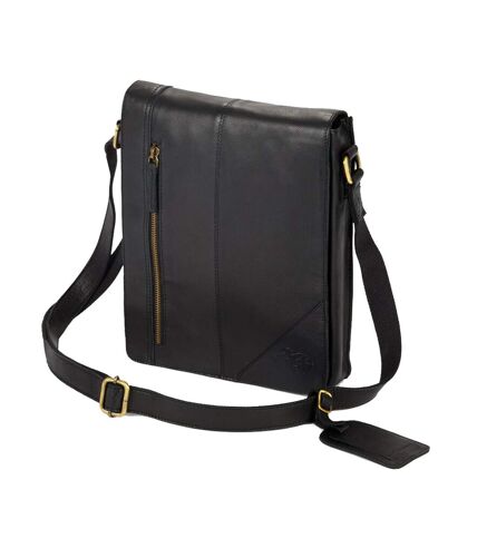 Eastern Counties Leather Narrow Messenger Bag (Black) (One size) - UTEL153