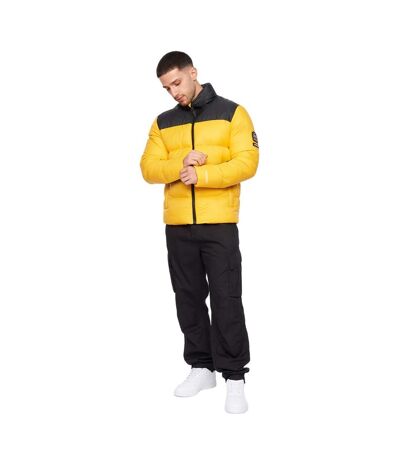 Mens Demerley Jacket Yellow Black Crosshatch