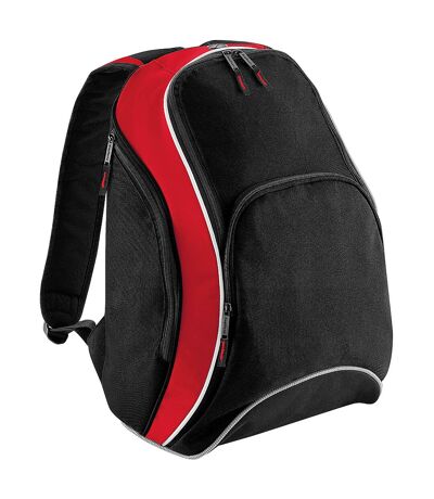 Bagbase Teamwear Backpack / Rucksack (21 Liters) (Black/Classic Red/White) (One Size) - UTBC1314
